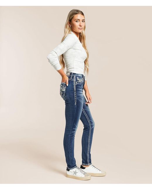 Rock Revival Blue Kimberly Curvy High Rise Skinny Stretch Jean