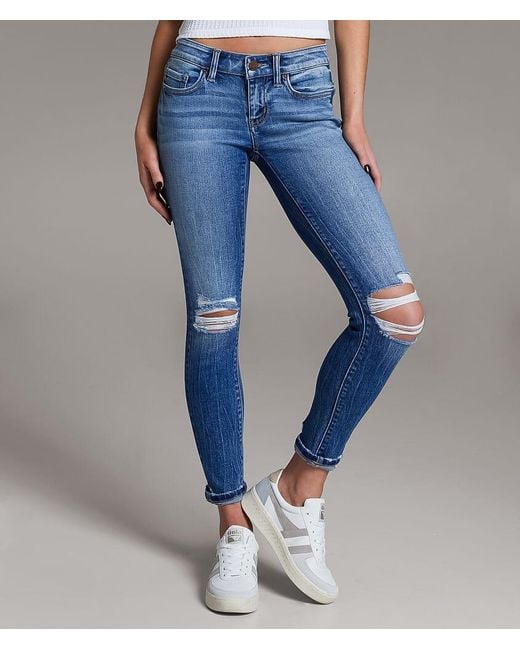 BKE Women's Blue Stella Ankle Skinny Stretch Cuffed Jean - Main Image