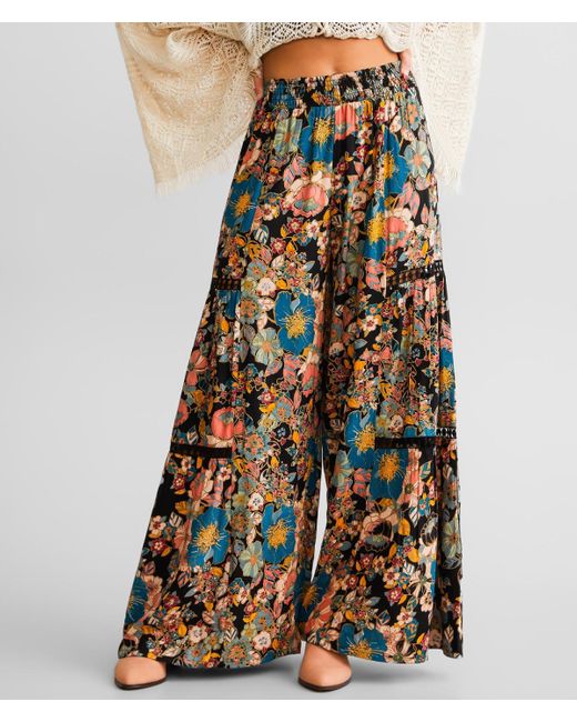 Angie Multicolor Floral Beach Pant