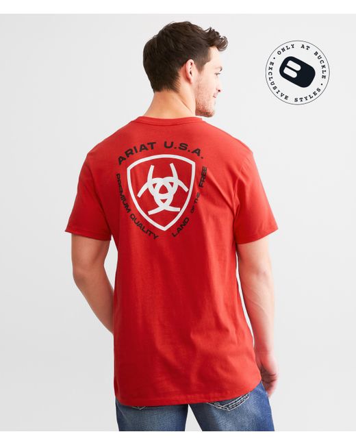 Ariat Red Loft Simple Seal T-shirt for men