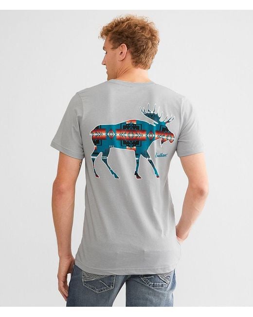 Pendleton Gray Chief Joseph Moose T-Shirt for men