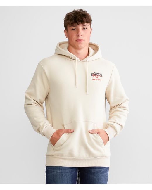 Brixton Coors Banquet Hooded Sweatshirt in Natural for Men Lyst