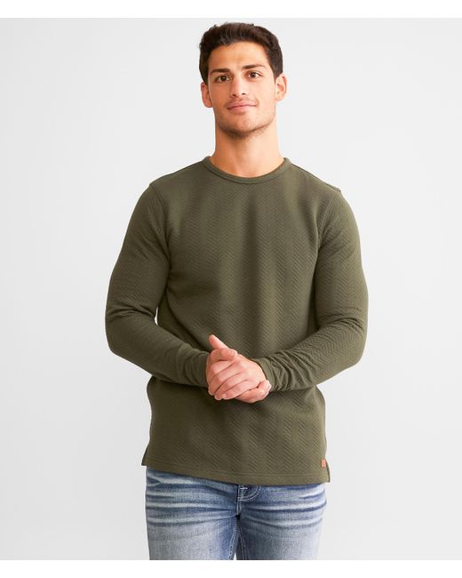 Outpost Makers Green Vermont Quilted Pullover for men