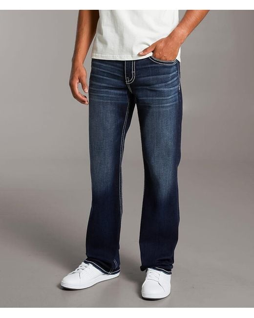 BKE Men's Blue Jake Boot Stretch Jean