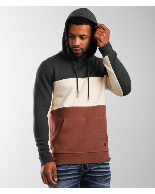 Departwest Fleece Color Block Hooded 