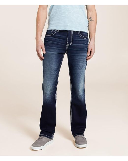 Buckle Black Men's Blue Nine Straight Stretch Jean