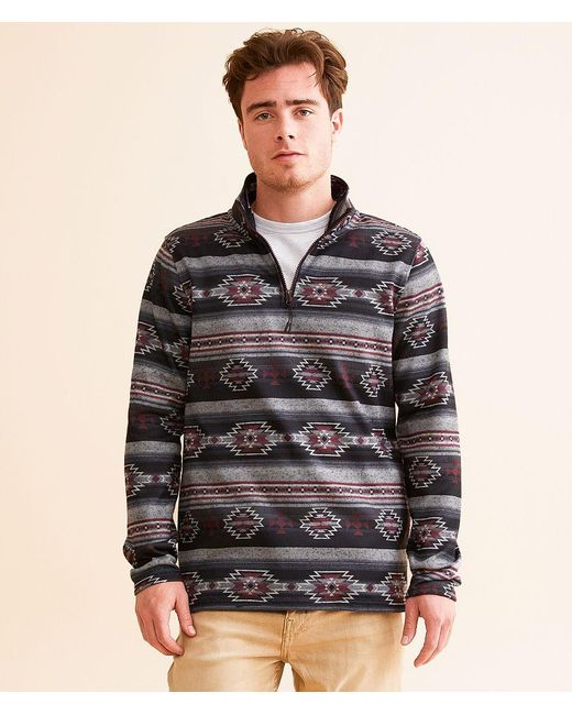 Departwest Southwestern Quarter Zip Pullover in Brown for Men Lyst