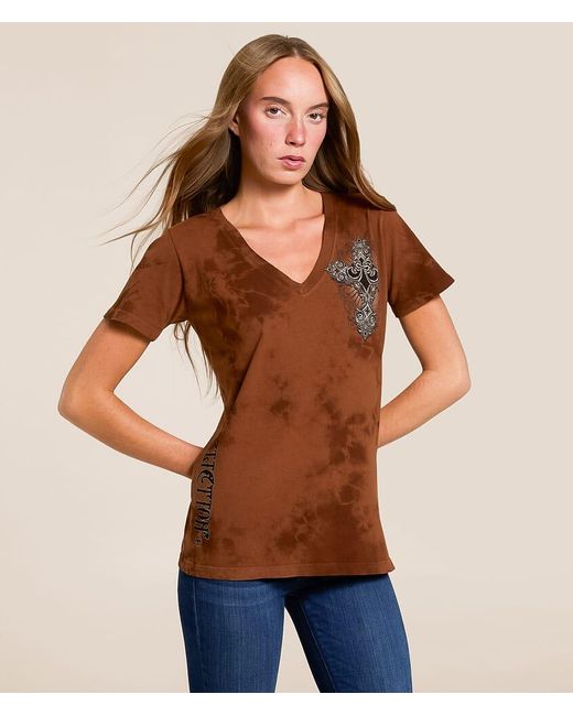 Affliction Brown Rite Of Virtue T-Shirt