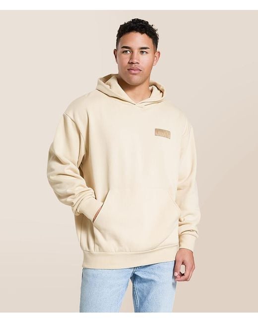 RVCA Natural Double Bar Split Hooded Sweatshirt for men