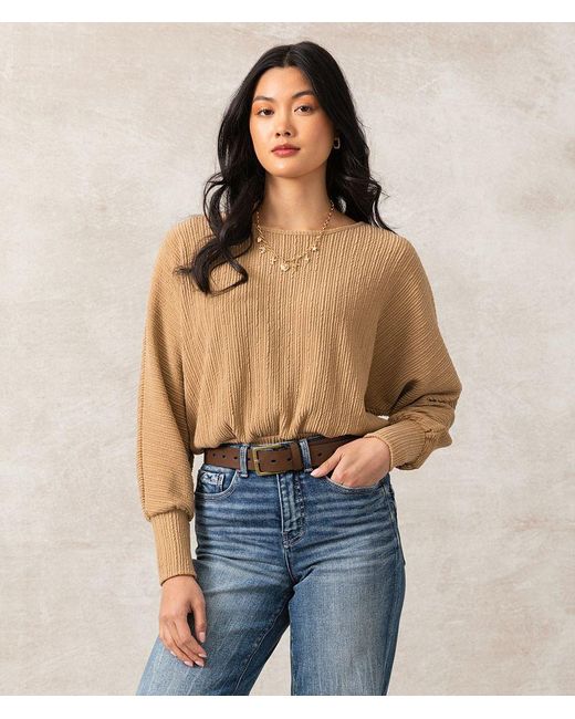 Buckle Black Blue Ryder Ribbed Top