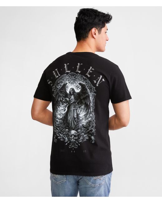 Sullen Black Demonic Angels T-shirt for men