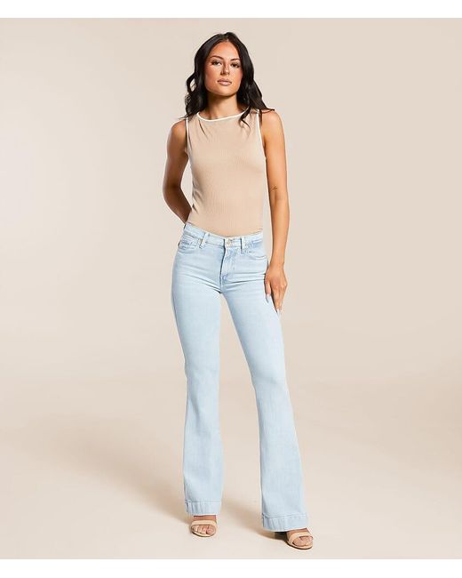 7 For All Mankind Blue Dojo Tailorless Trouser Stretch Jean