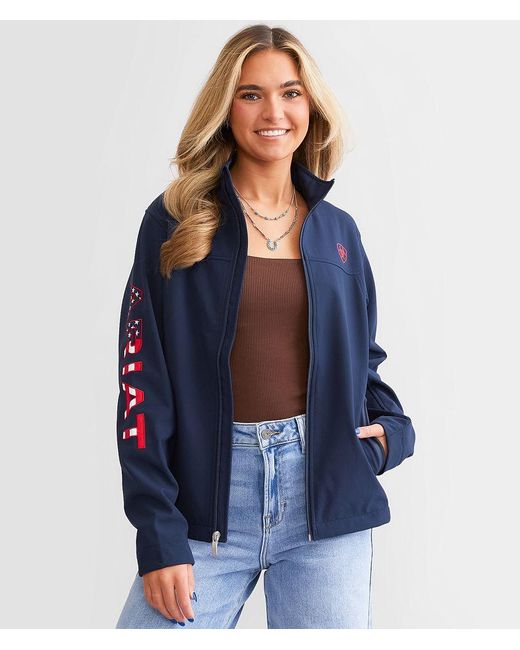 Ariat Blue New Team Softshell Jacket