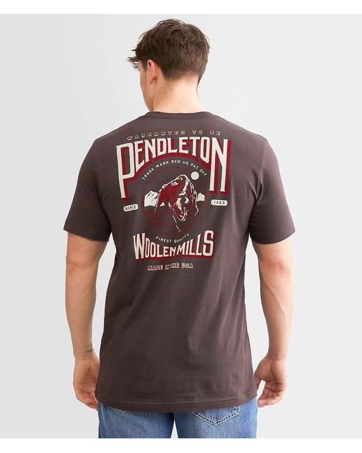 Pendleton Red Fierce Bison T-Shirt for men