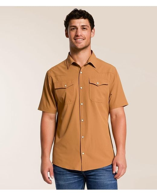Gentry County Multicolor Ripstop Athletic Performance Stretch Shirt for men