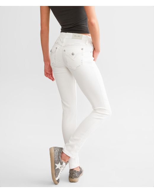 Miss Me White Mid-rise Ankle Skinny Stretch Jean