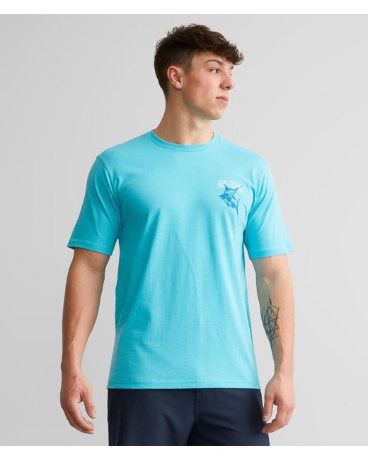 HUK Blue Sword Palm T-shirt for men
