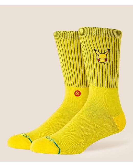 Stance Yellow Pokemon Pikachu Socks for men
