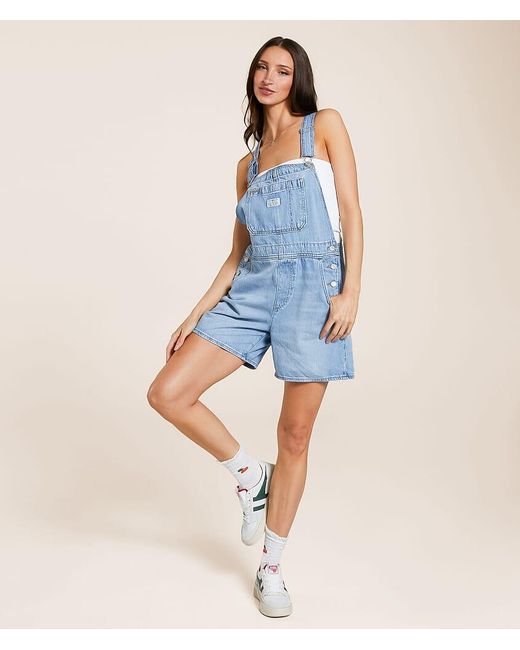 Levi's Blue Premium Utility Overall Short