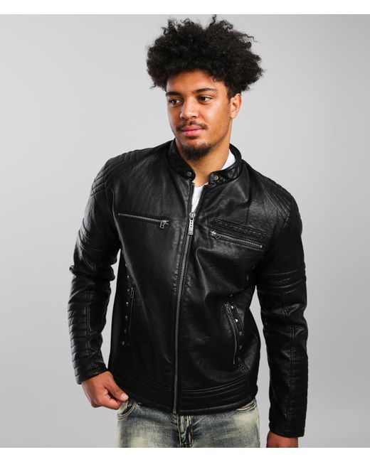 affliction leather jacket mens