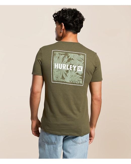 Hurley Green Four Corners T-Shirt for men