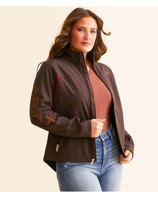 Ariat Brown New Team Softshell Jacket