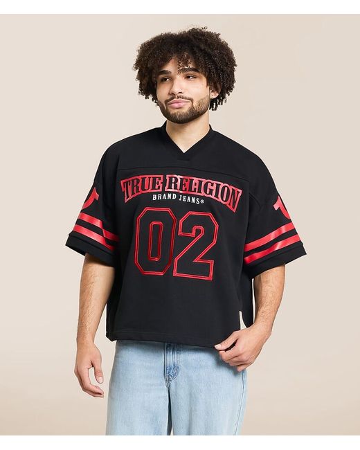True Religion Red Football Jersey for men