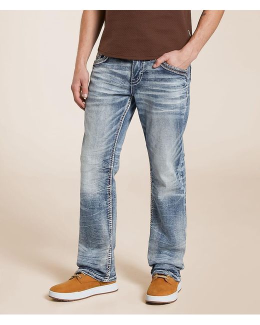 Rock Revival Blue Kellan Boot Stretch Jean for men