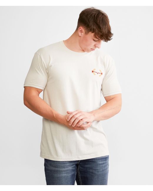 Kimes Ranch White Cactus Sunset T-shirt for men