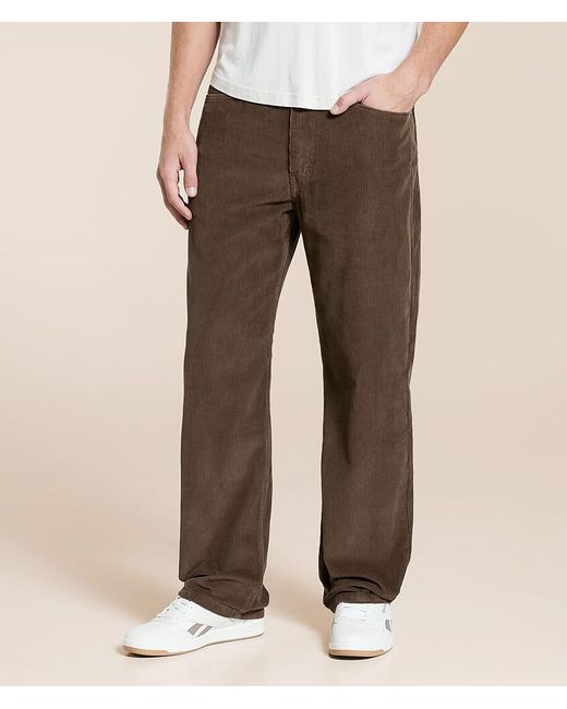 Levi's Brown 565 Loose Straight Corduroy Jean for men