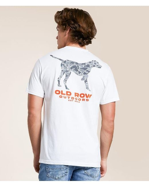 Old Row White Camo Pointer T-Shirt for men