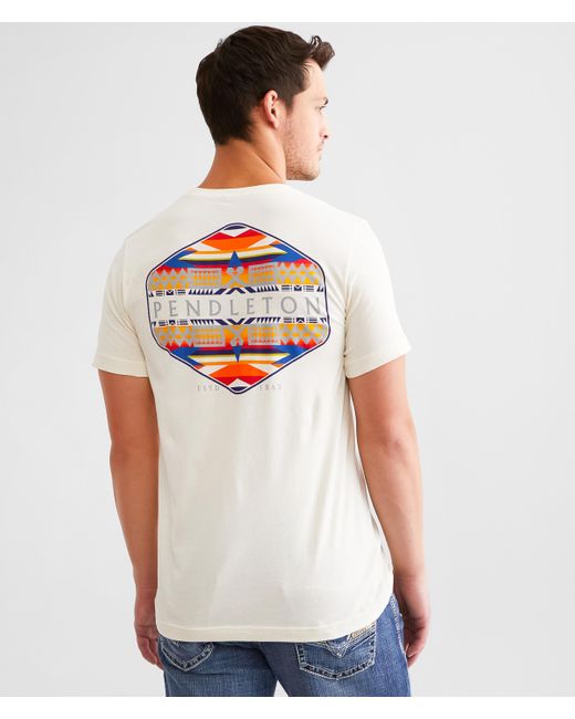 Pendleton White Fire Legend Stamp T-shirt for men