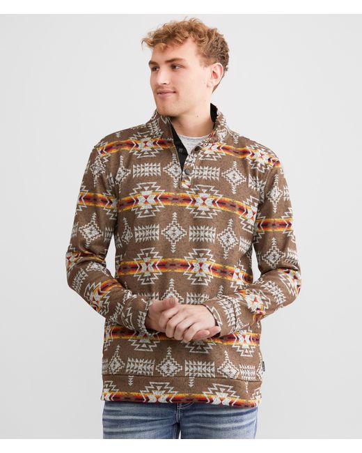 Departwest Southwest Quarter Snap Pullover in Brown for Men Lyst