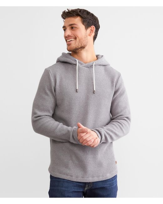 Outpost Makers Gray Waffle Knit Hoodie for men