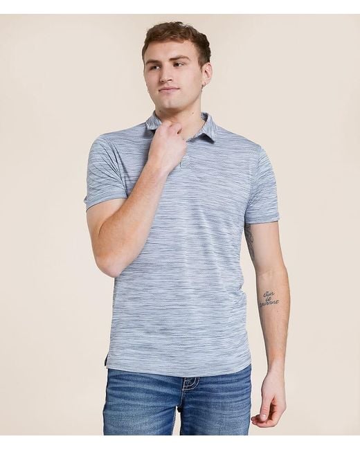 BKE Blue Conner Performance Polo for men