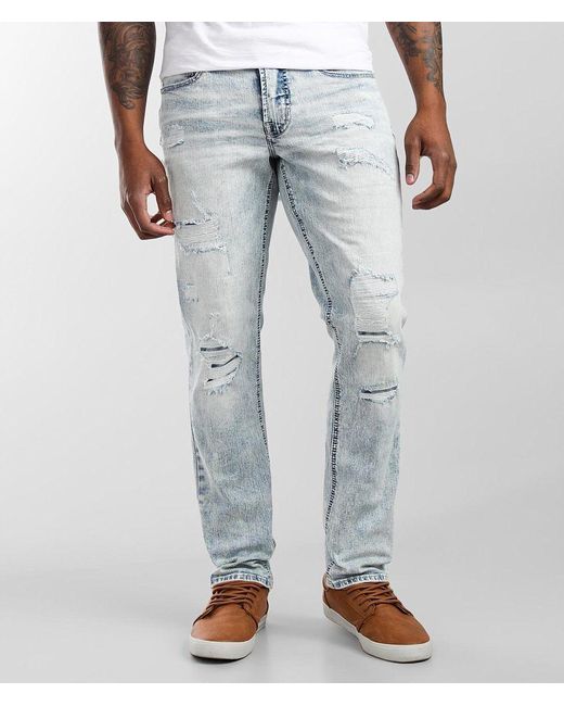 Departwest Blue Seeker Taper Stretch Jean for men