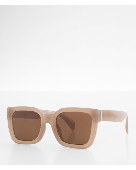 BKE Natural Hayley Square Sunglasses
