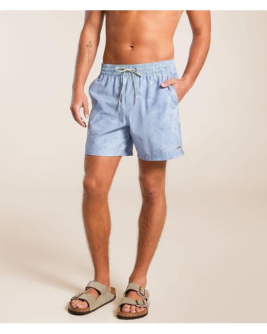 Billabong Blue Every Other Day Layback Swim Trunks for men