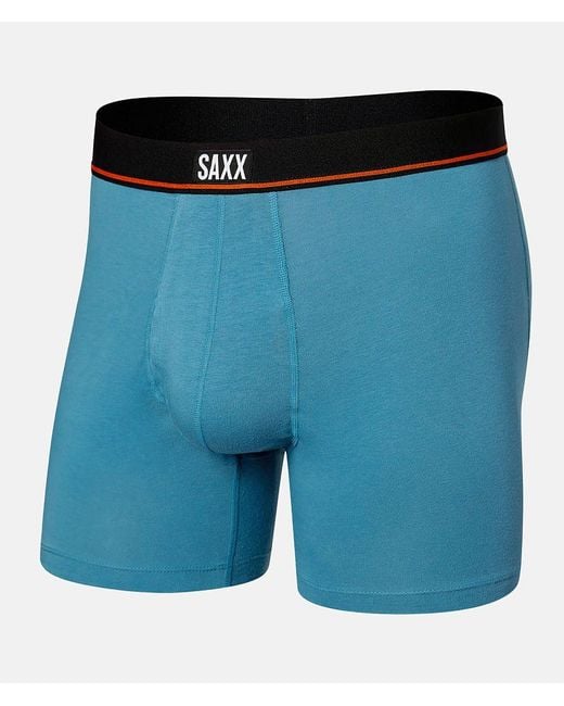 Saxx Underwear Co. Blue Non-Stop Stretch Cotton Boxer Briefs for men