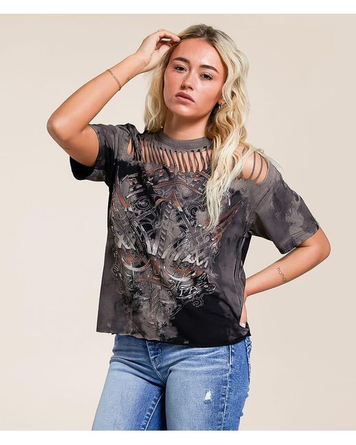 Affliction Blue Regal Chrome T-Shirt