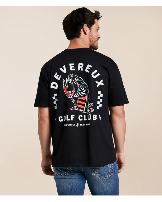 Devereux Golf Black Snake Bite T-Shirt for men