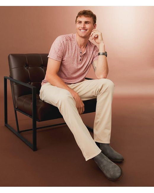Outpost Makers Brown Straight Stretch Pant for men