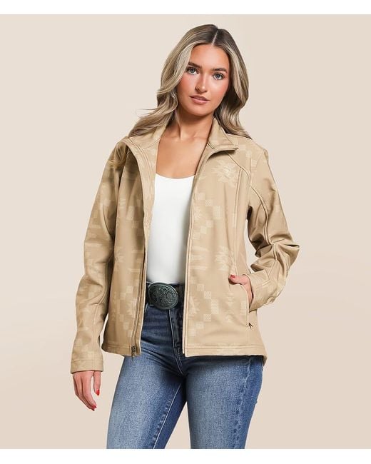 Ariat Natural Southwestern Softshell Jacket