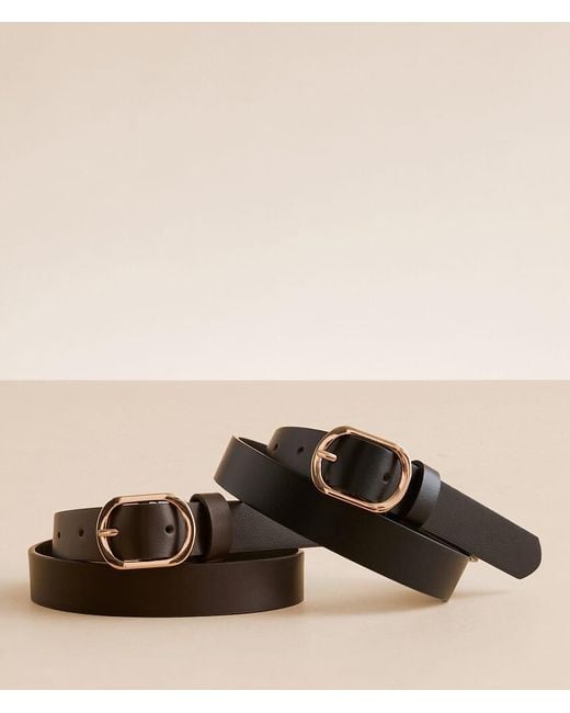 BKE Multicolor 2 Pack Basic Belt Set