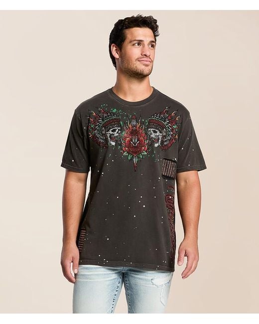 Affliction Black Ritual Fire T-Shirt for men