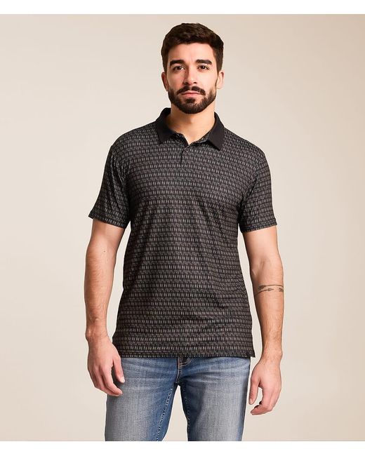 J.B. Holt Black Garreth Performance Polo for men