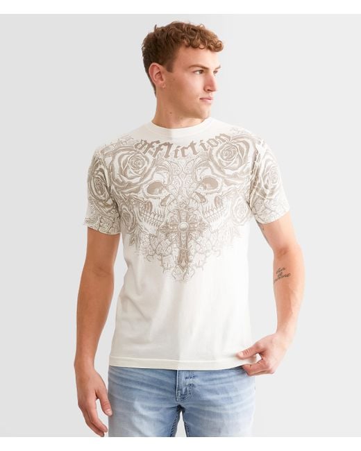 Affliction White Forgotten T-shirt for men