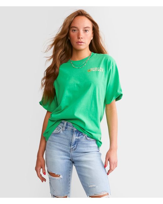 Hurley Green Shoreline Boyfriend T-shirt