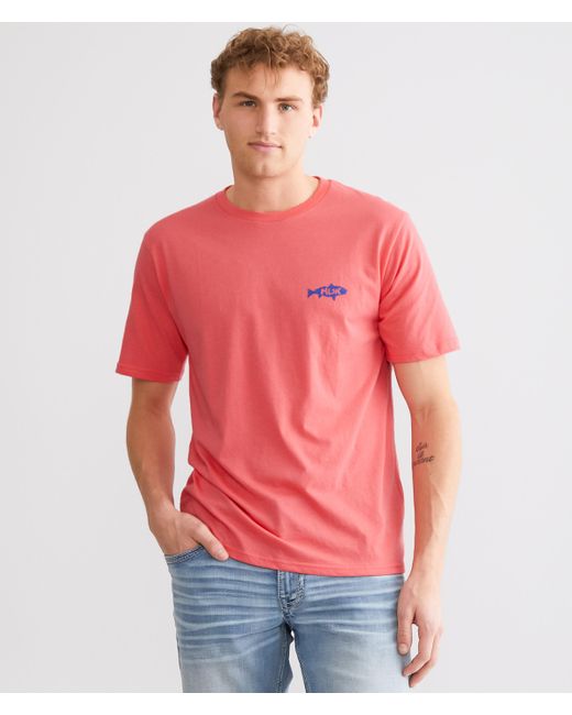 HUK Red On & Off T-shirt for men