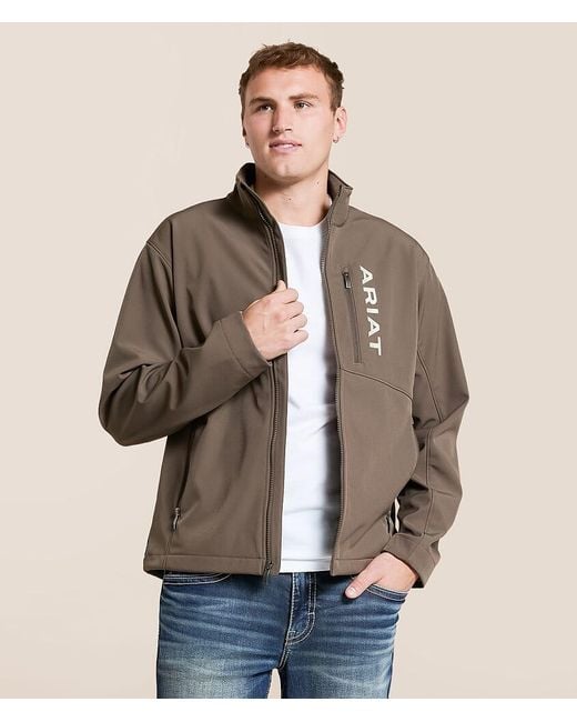 Ariat Brown Logan Softshell Jacket for men